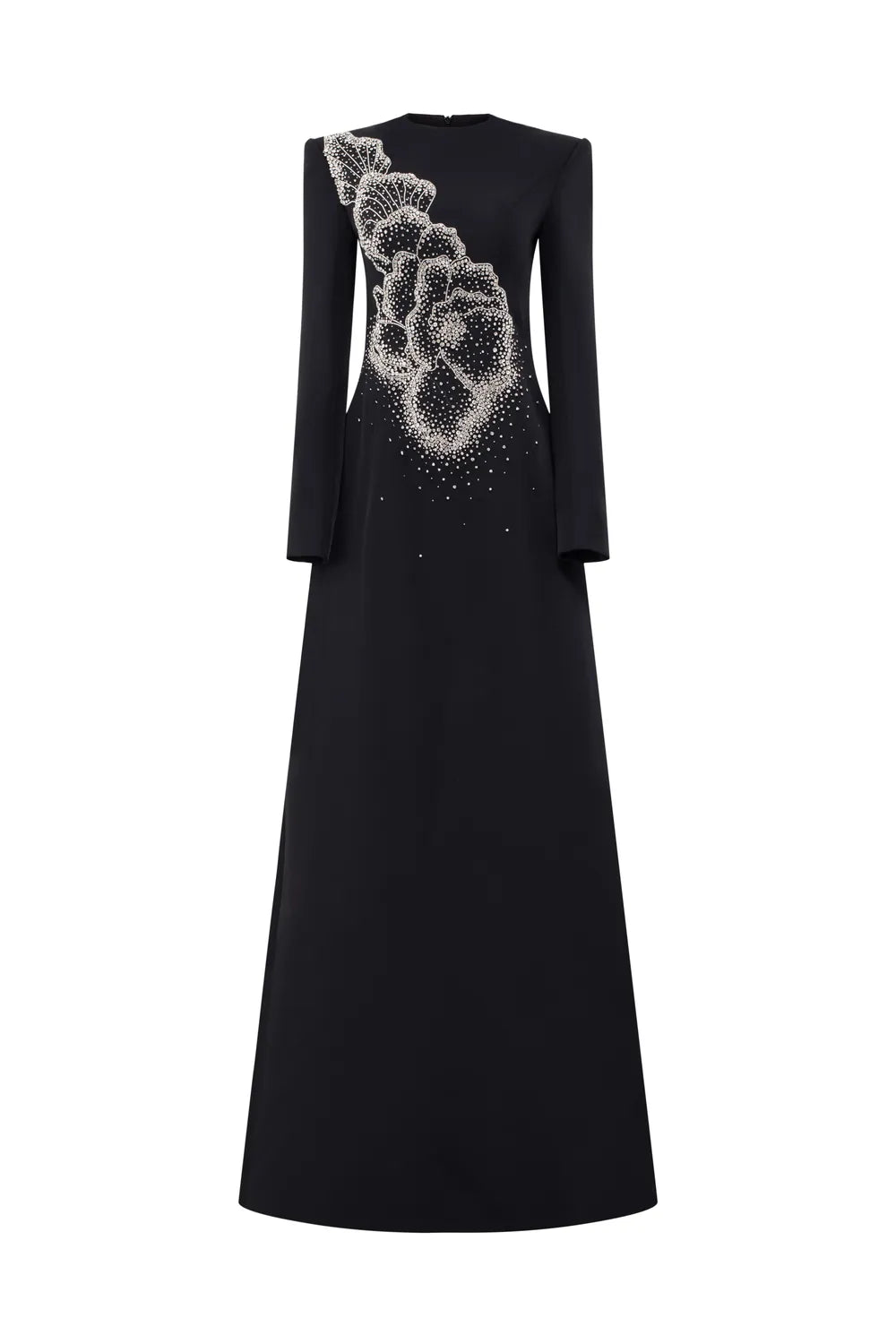 Floral Crystal Pattern Straight Dress